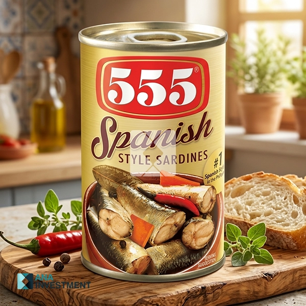 555 SARDINES SPANISH STYLE 155G X 100