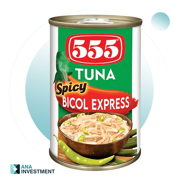 555 TUNA SPICY BICOL EXPRESS 155G X 50