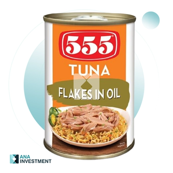 555 TUNA FLAKES IN OIL 155G X 50