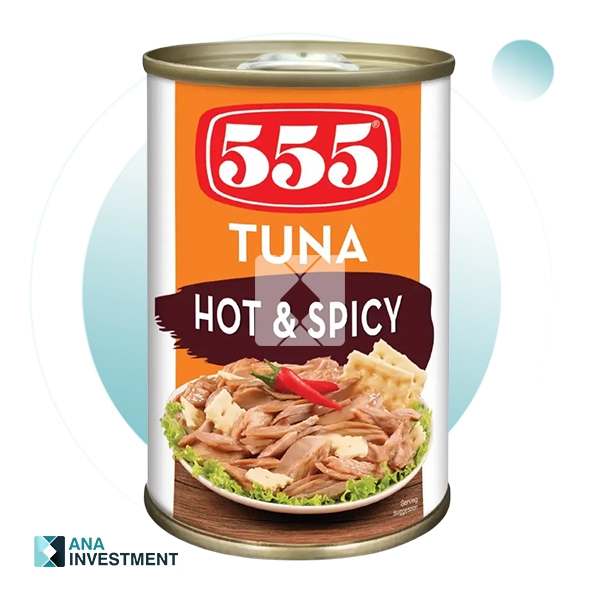 555 TUNA HOT AND SPICY 155G X 50