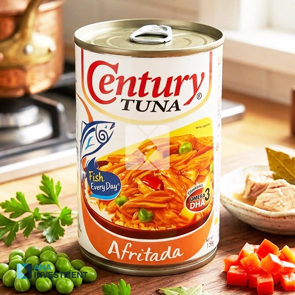 CENTURY TUNA FLAKES AFRITADA 155G X 50