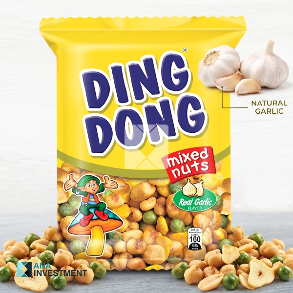 DINGDONG MIXED NUTS REAL GARLIC 95G X 60