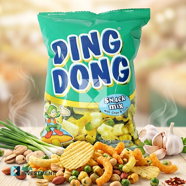 DING DONG SNACKS MIX WITH CHIPS & CURLS 95G X 60