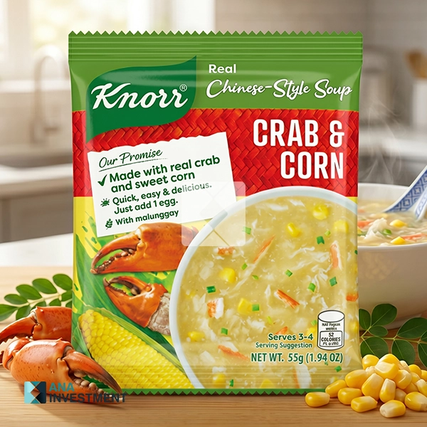 KNORR SOUP CRAB & CORN REAL CHINESE STYLE 55G X 60