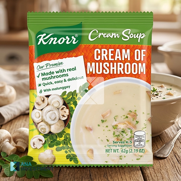 KNORR SOUP CREAM OF MUSHROOM 62G X 60