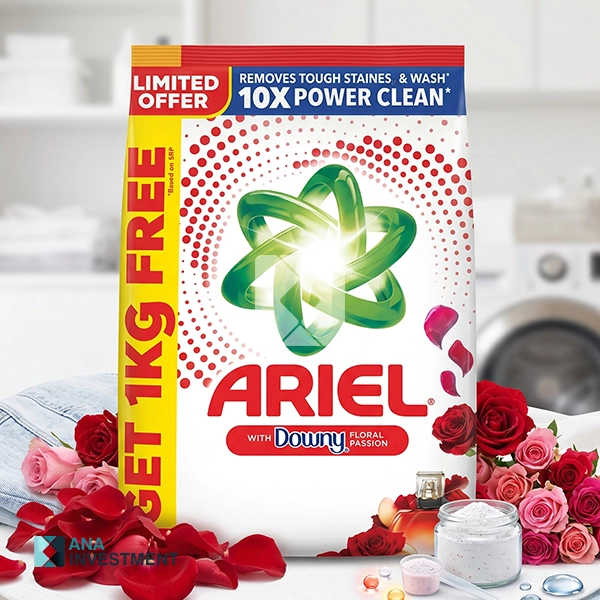 ARIEL POWDER WITH DOWNY FLORAL PASSION 1390G X 12