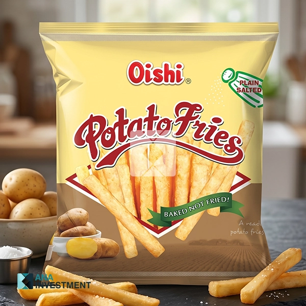 OISHI POTATO FRIES PLAIN SALTED 50G X 50 