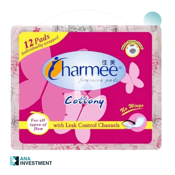 CHARMEE SANITARY NAPKIN ALL FLOW NON-WING 24 X 12'S