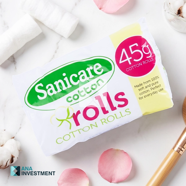 SANICARE COTTON ROLLS 45G X 96