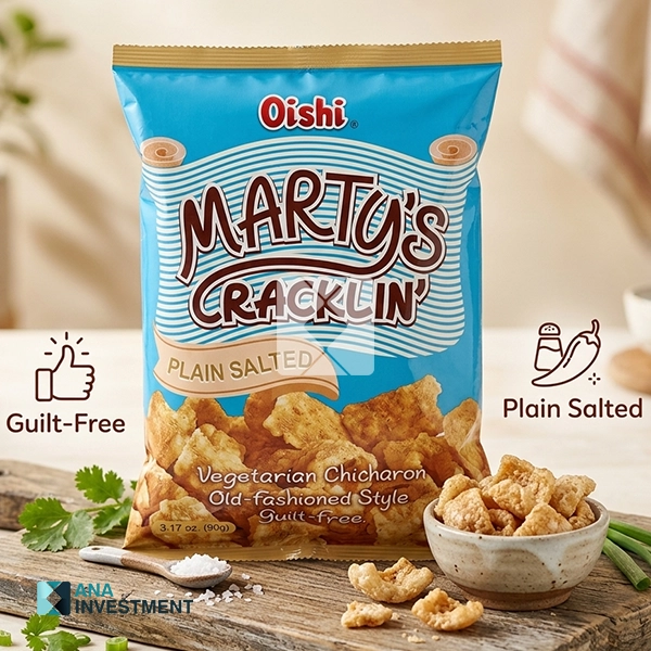 OISHI MARTY'S CRACKLIN PLAIN SALTED 90G X 30