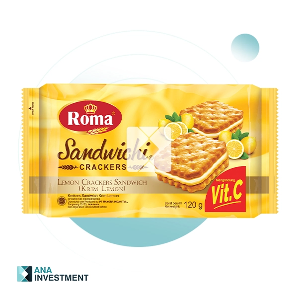ROMA SANDWICH LEMON 120G X 24