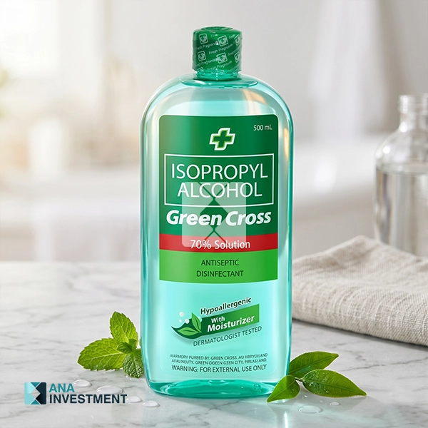 GREEN CROSS ALCOHOL 70% SOLUTION WITH MOISTURIZER 500ML X 24