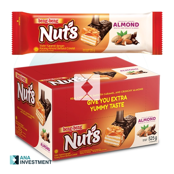 BENG BENG NUTS ALMOND 8BX X15 X 35G