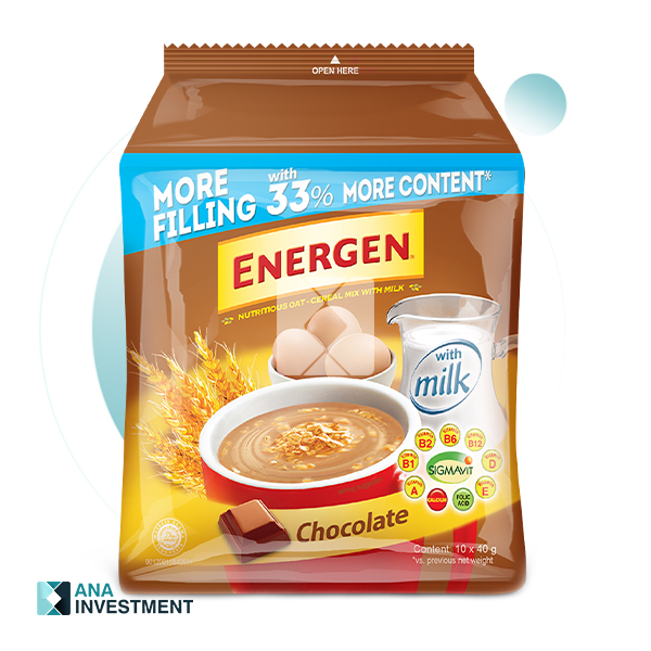 ENERGEN COKELAT POUCH 12BDL X 10 X 35G
