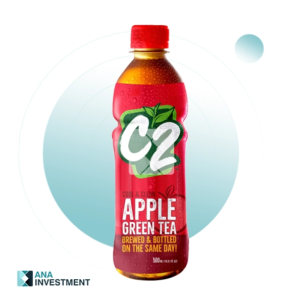 C2 GREEN TEA APPLE 500ML X 24