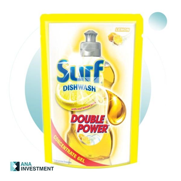 SURF DISHWASH WITH REAL LEMON EXTRACT 750ML X 12