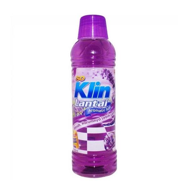 SOKLIN FLOOR CLEANER BOTTLE ( LAVENDER ) - PURPLE 450 ML X 12