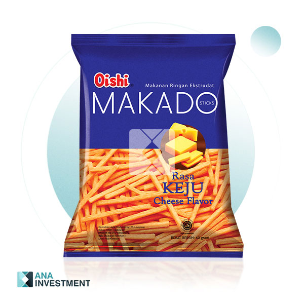 OISHI MAKADO STICKS CHEESE FLAVOR 60G X 24