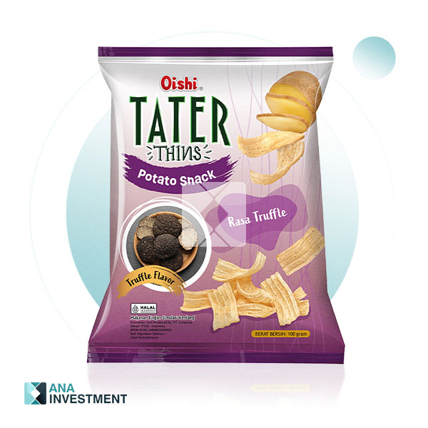 OISHI TATER THINS TRUFFLE FLAVOR 100G X 12