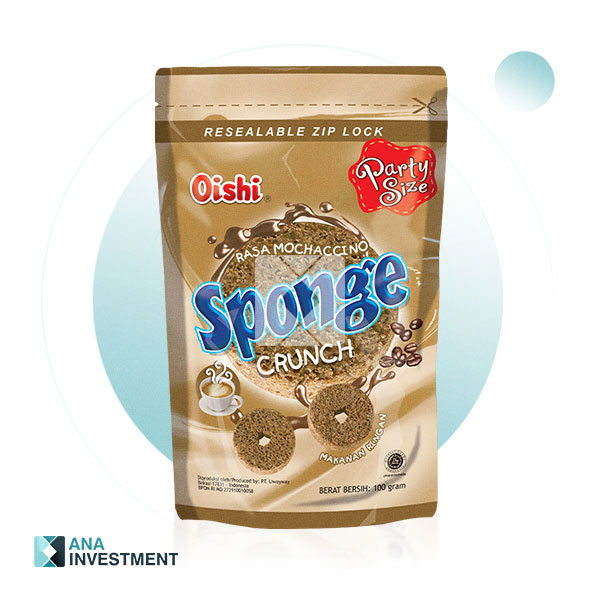 OISHI SPONGE CRUNCH MOCHACCINO FLAVOR 100G 