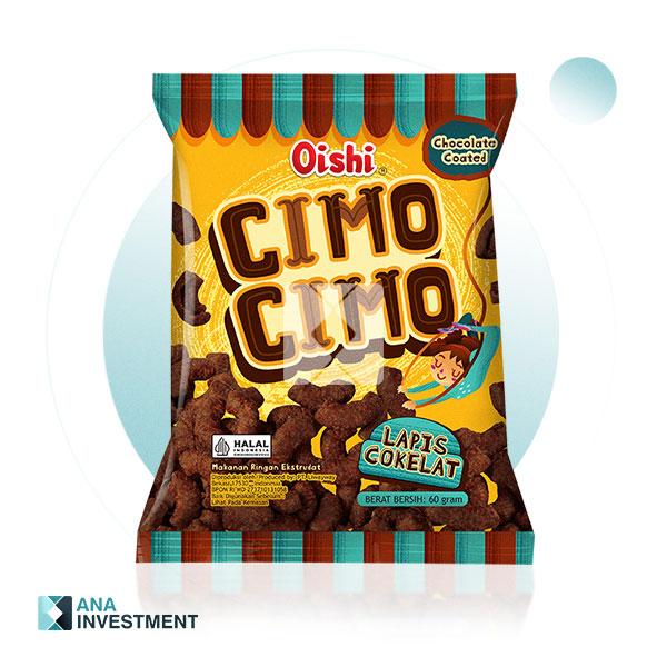 OISHI CIMO CIMO CHOCOLATE COATED 60G X 24
