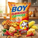 KSK BOY BAWANG CORNICK CHILLI CHEESE 80G X 40